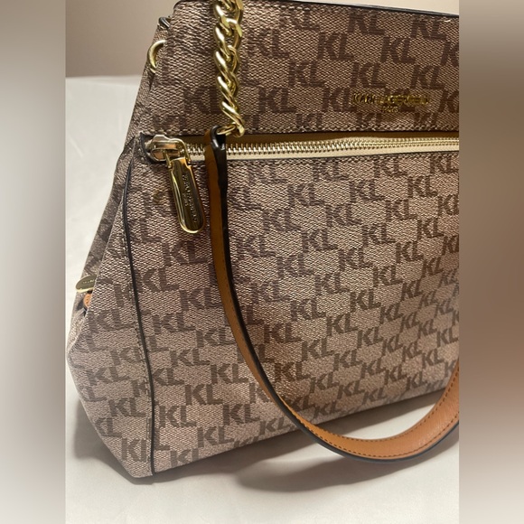 Karl Lagerfeld Shoulder Bag - Designer Purse, Medium in size with Signature Logo - Picture 6 of 15